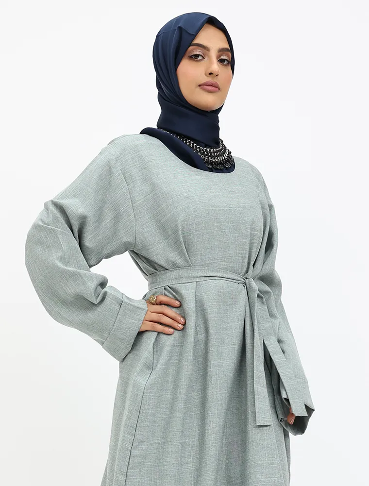 Sage Linen Abaya